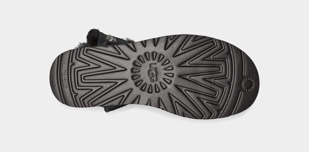 Metal ugg sign cheap on back of boot