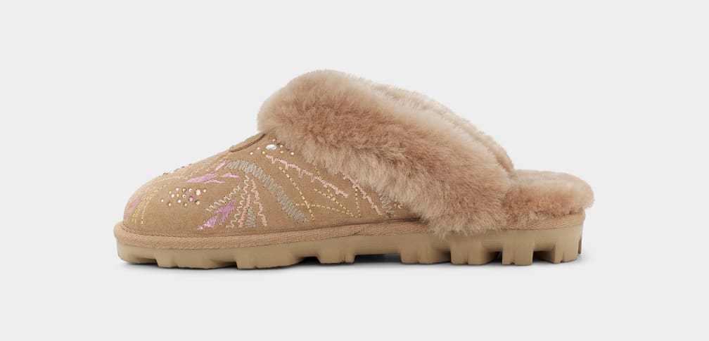 Gold on sale ugg slippers
