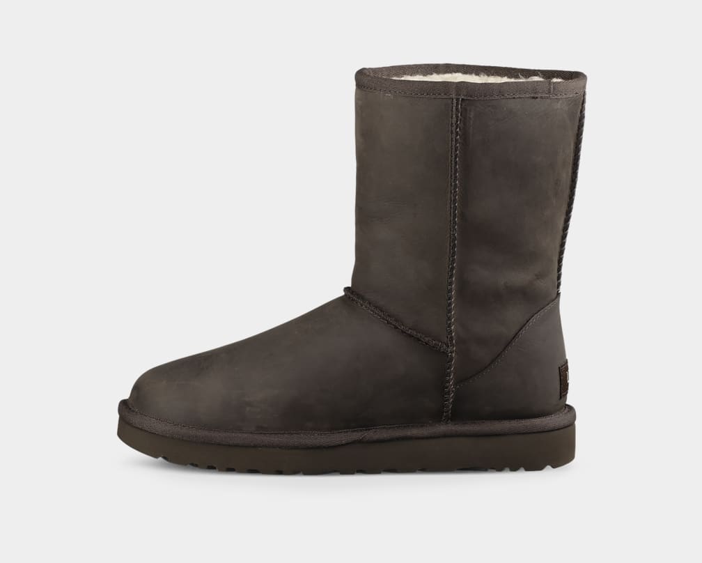 UGG Womens Brownstone Classic Short Leather Boots