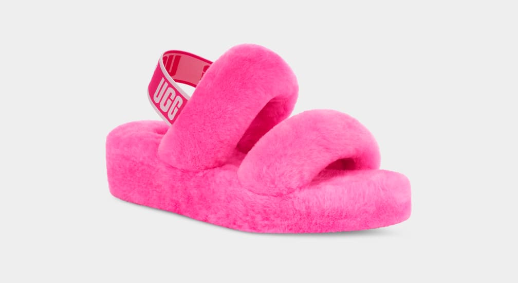 Hot pink oh yeah slides clearance