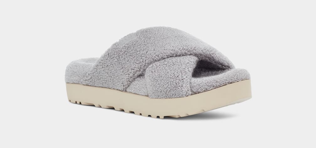 UGG Fuzz Sugar Terry Cross Slide for Women | UGG® UK