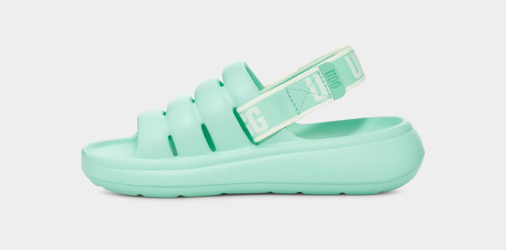 Mint green ugg sales slides