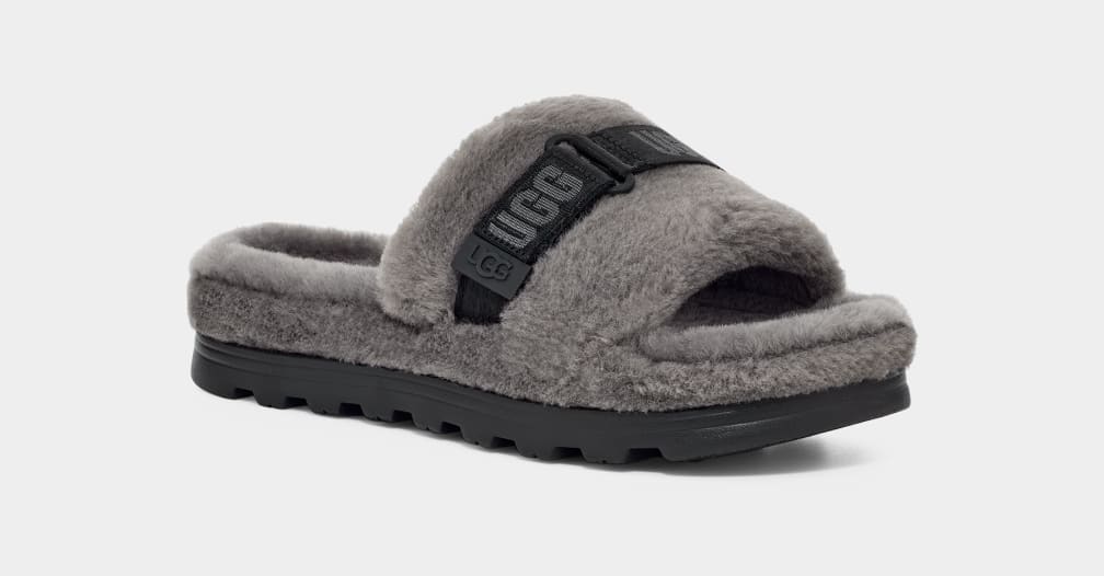Ugg fluff online slide grey