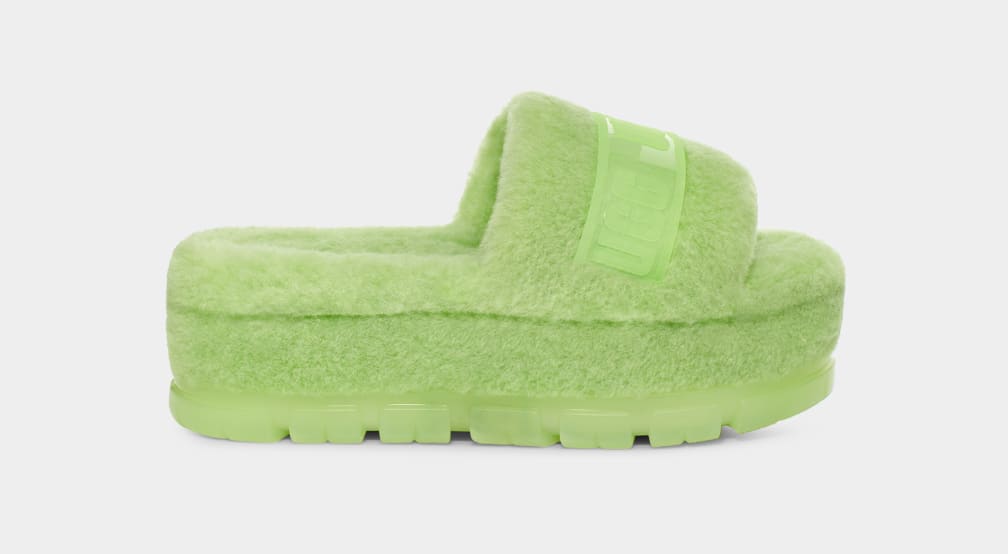 Lime green ugg clearance slides