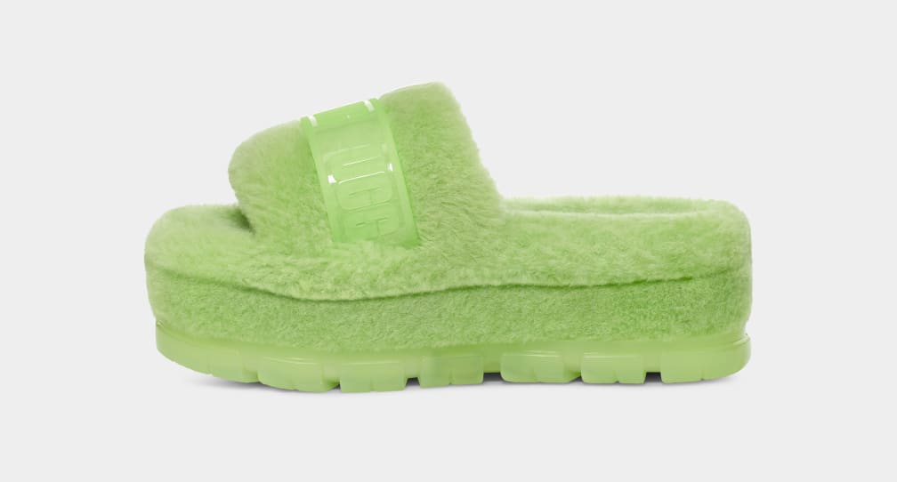 Lime green hot sale ugg slippers