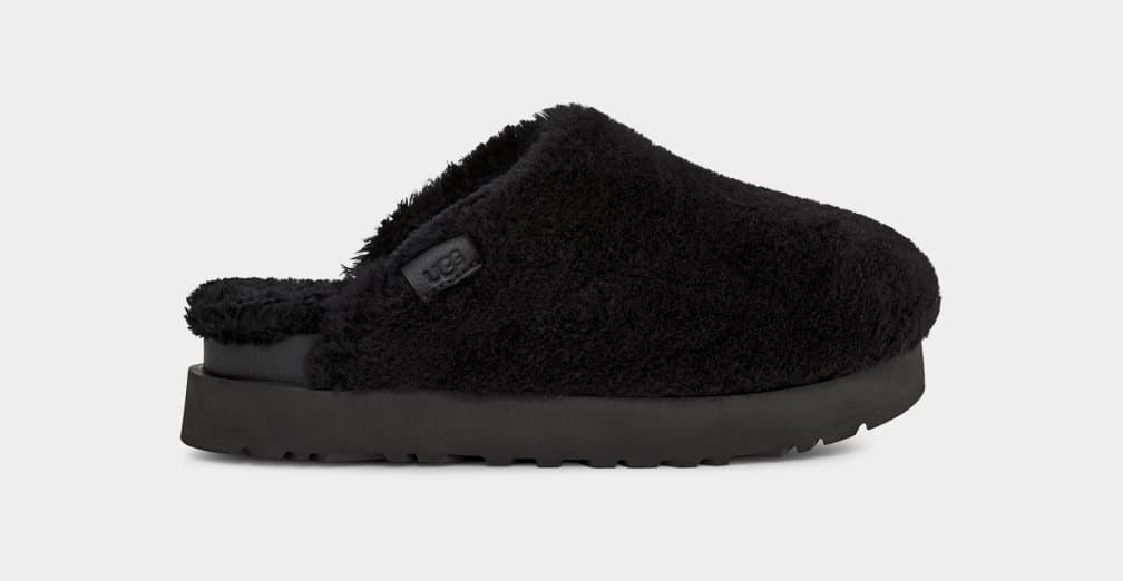 Black on sale slide uggs