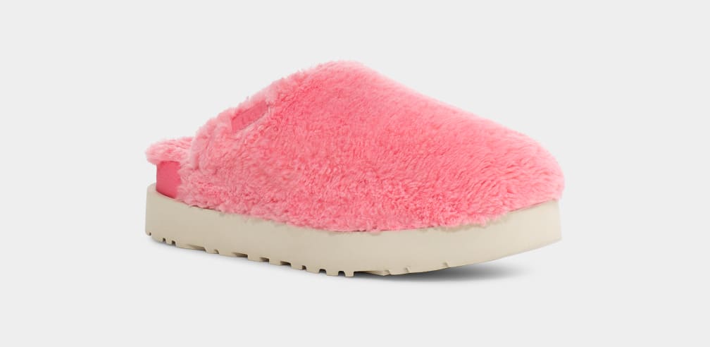Pink ugg slide slippers top