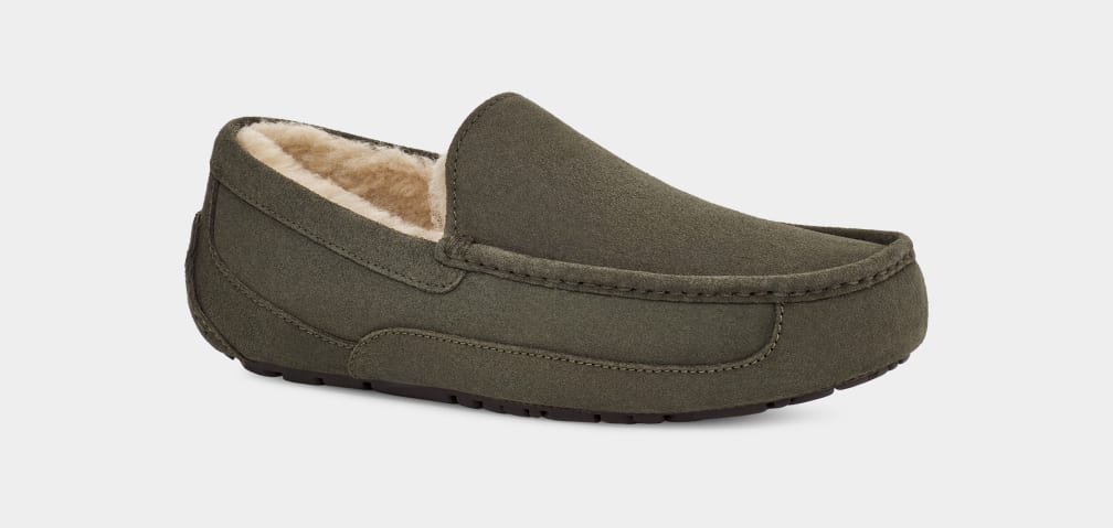 Mens ugg top slippers grey