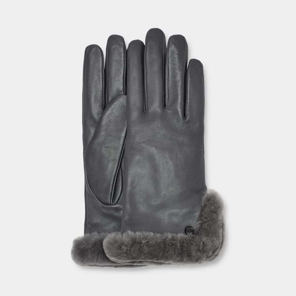 UGG Gant avec a ration en peau de mouton et cuir pour Femme UGG FR