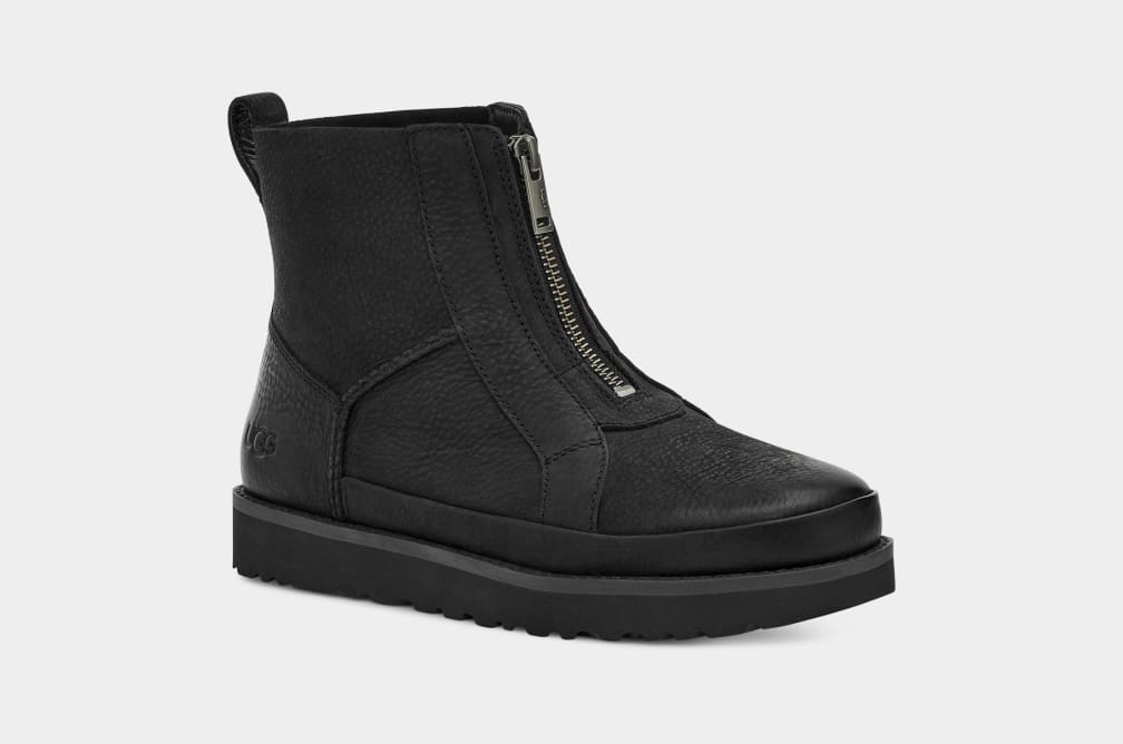 UGG Botte courte zipp e d structur e devant pour Femme UGG FR