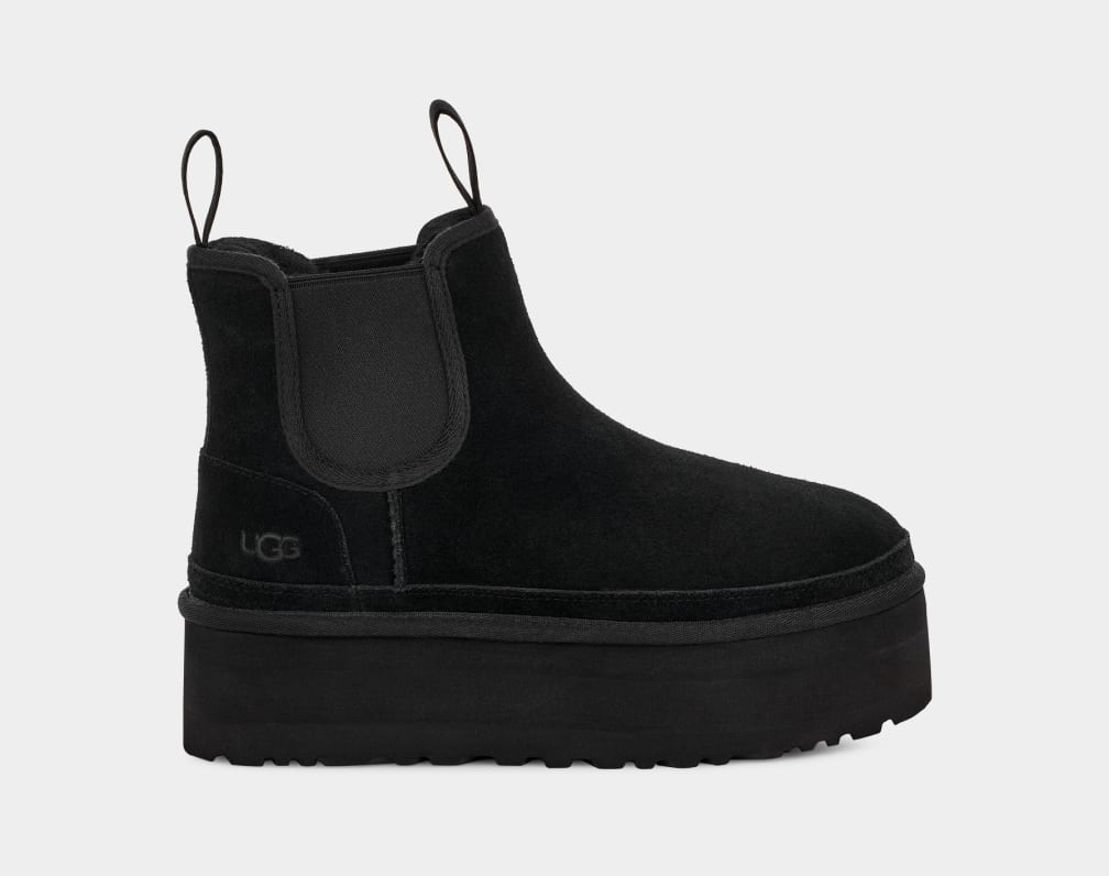 Black platform chelsea boots hotsell