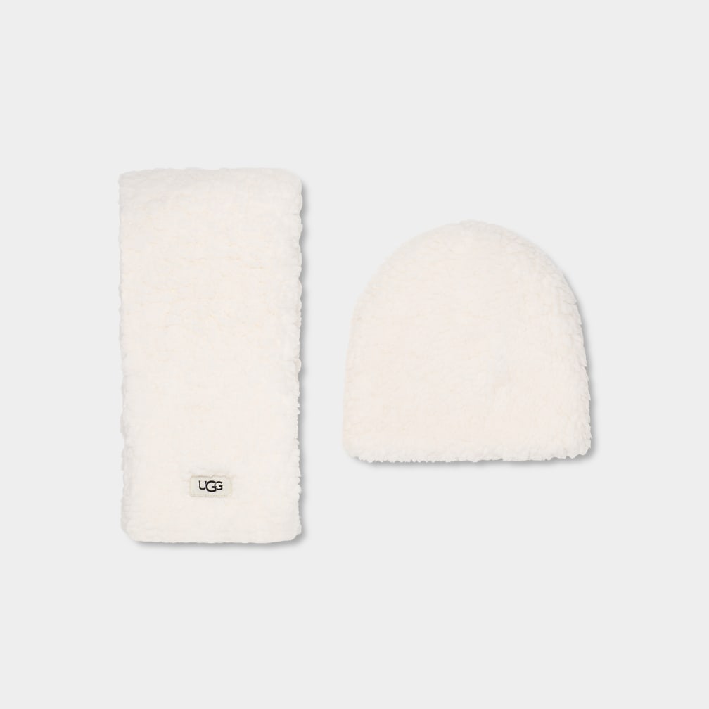 Uggs scarf cheap and gloves set