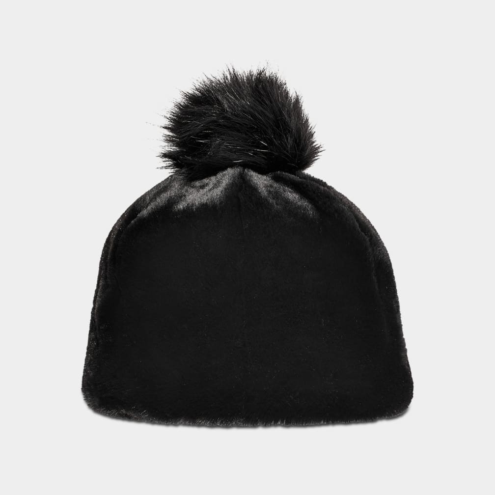 Ugg hat with fur pom pom hotsell