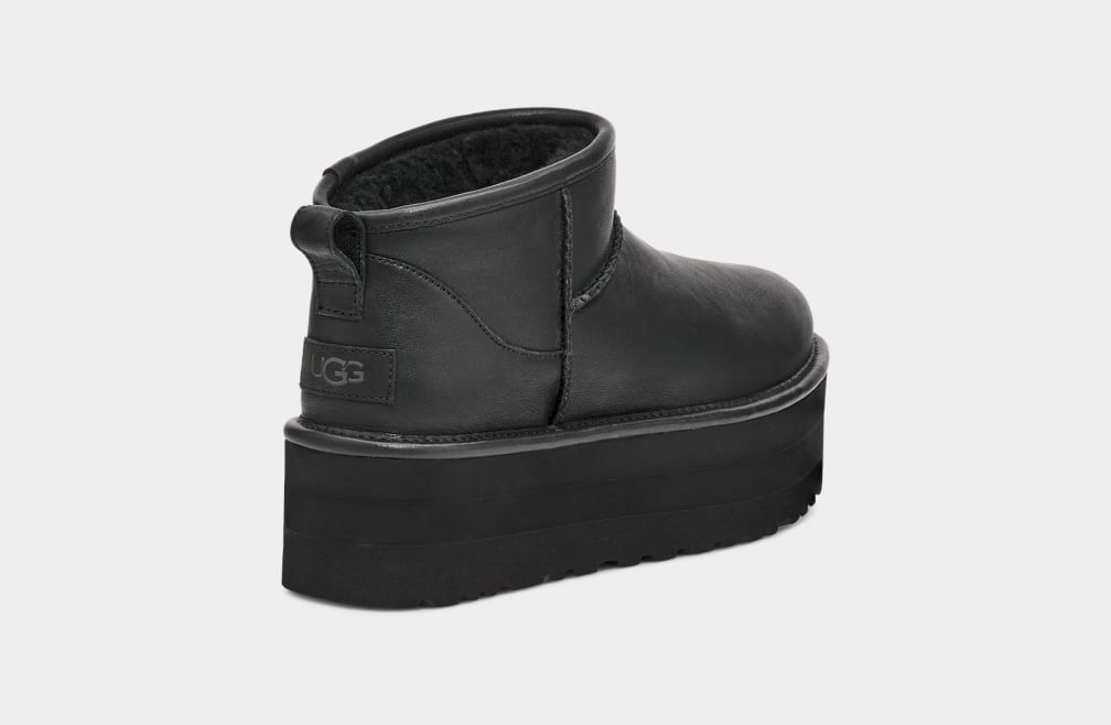 UGG Classic Ultra Mini Platform Leather for Women | UGG® UK