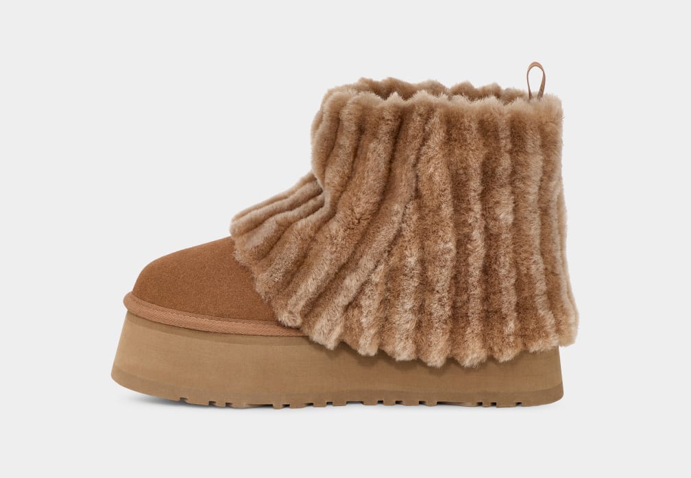 Ugg fold over fur boots deals
