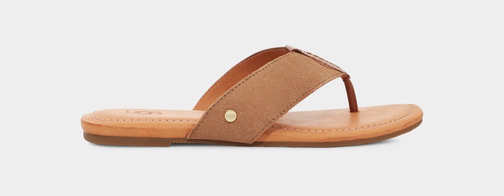 Ugg suede flip flops sales