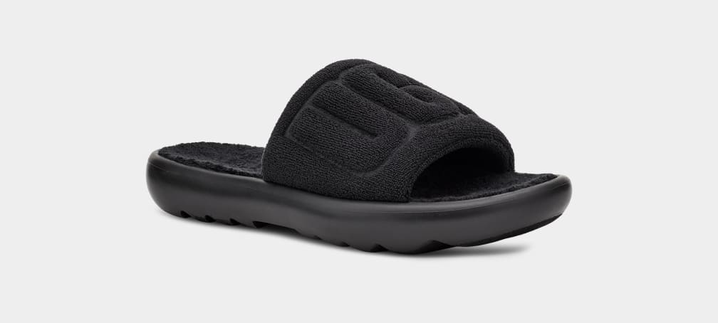 Ugg slides online black and white