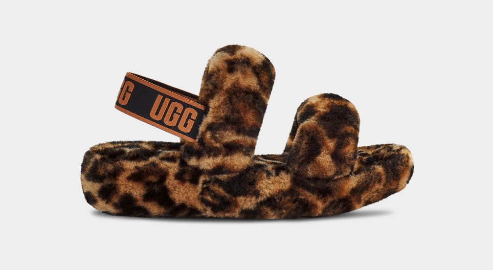 Oh Yeah Panther Print Slipper | UGG®