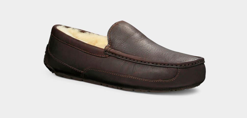 Ugg ascot 2025 slipper leather