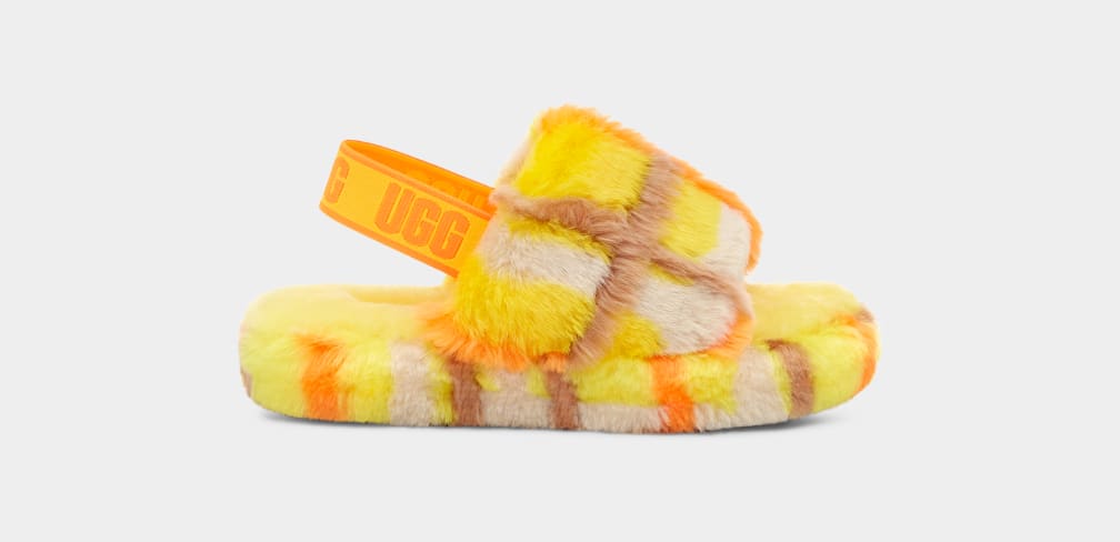 Ugg fluff yeah slides yellow best sale
