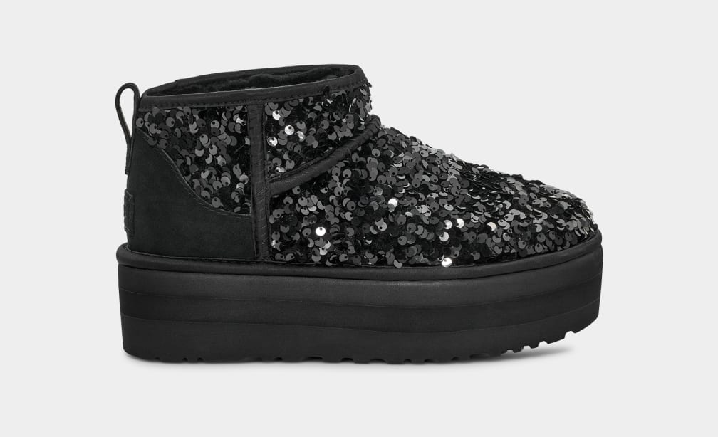 Ugg sequin noir outlet