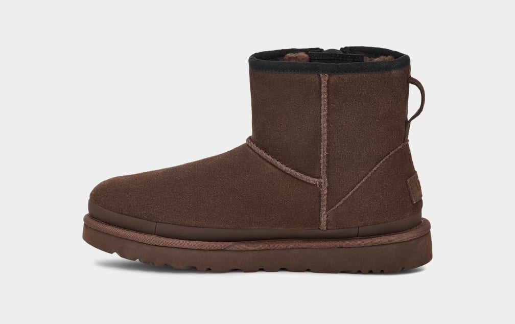 Women s Classic Mini Zipper Tape Logo Boot UGG
