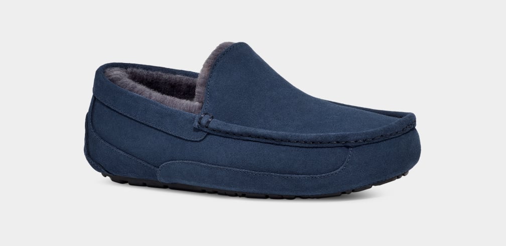 Mens ugg slippers sales blue