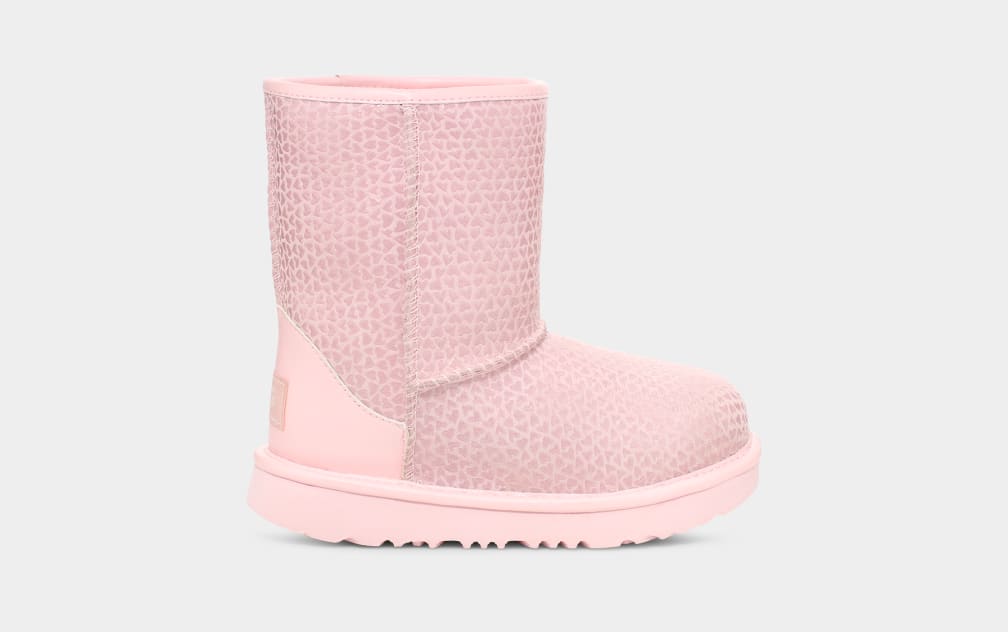 Pink ugg hot sale short boots