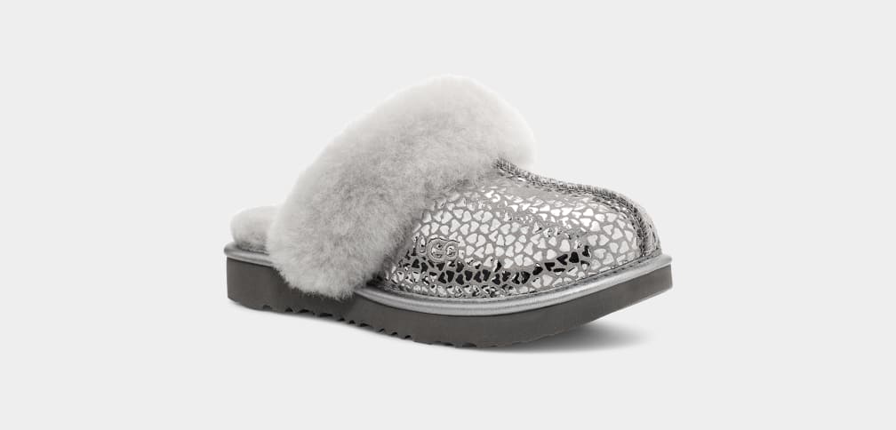Silver glitter ugg slippers deals