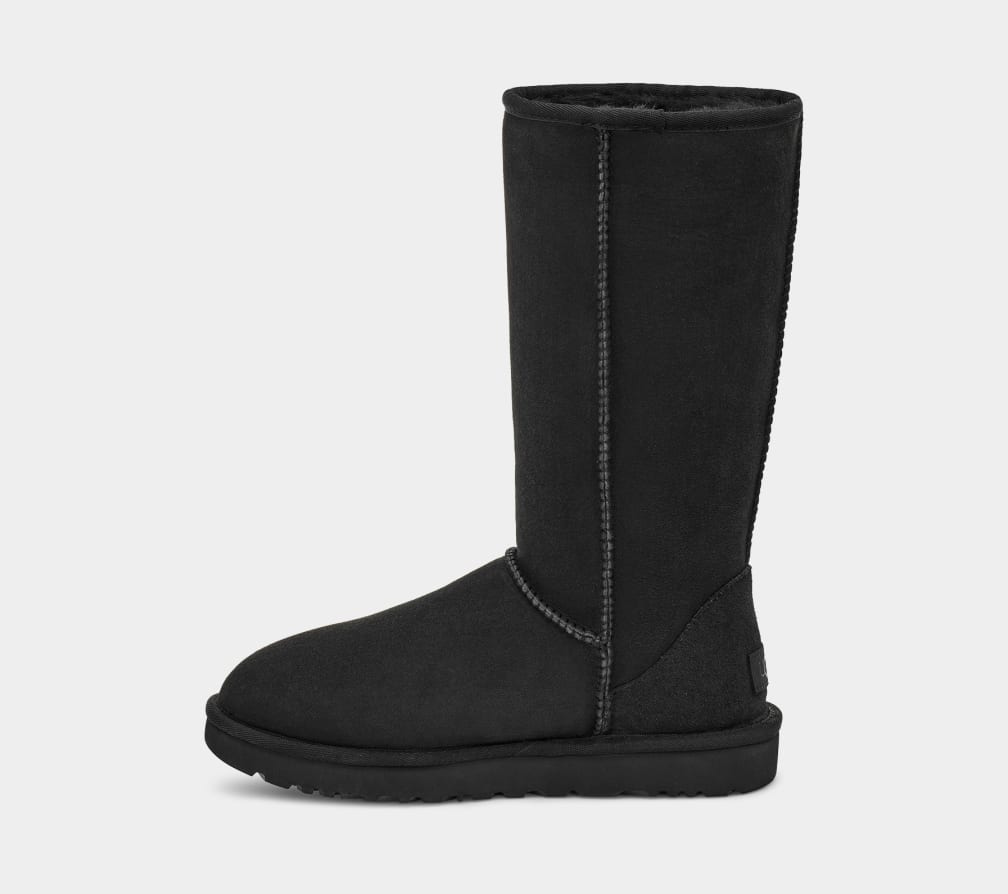 Tall black ugg top boots on sale