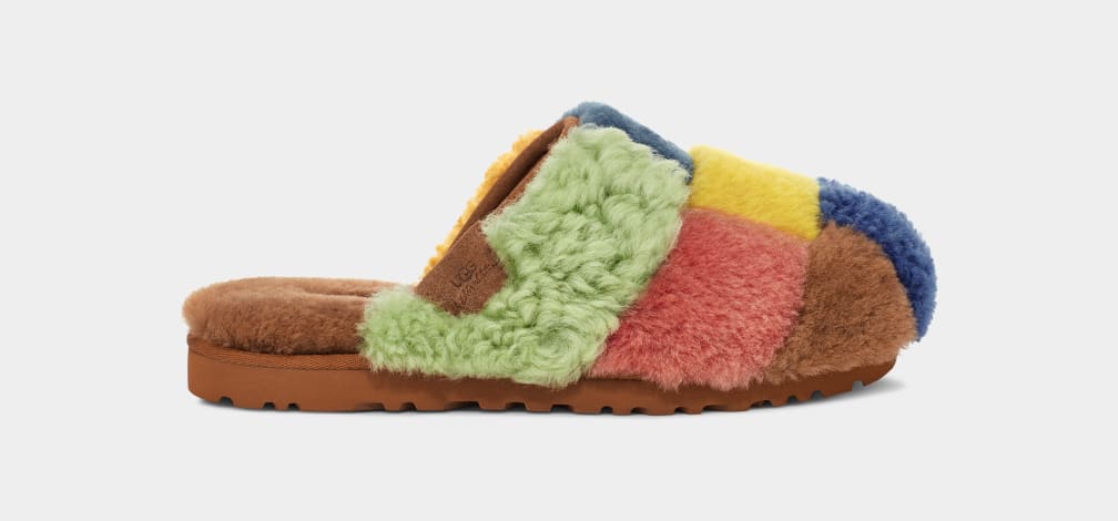 Ugg patchwork fluff best sale slipper