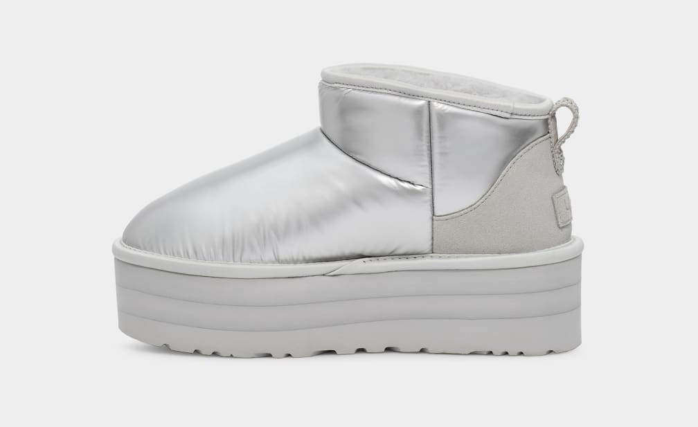Silver ugg trainers best sale