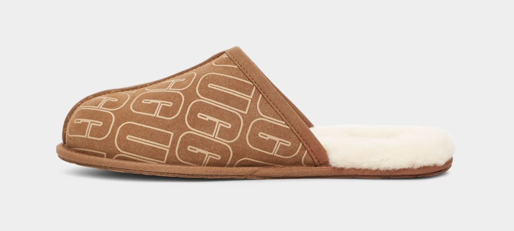Men's scuff shop logo ugg slippers