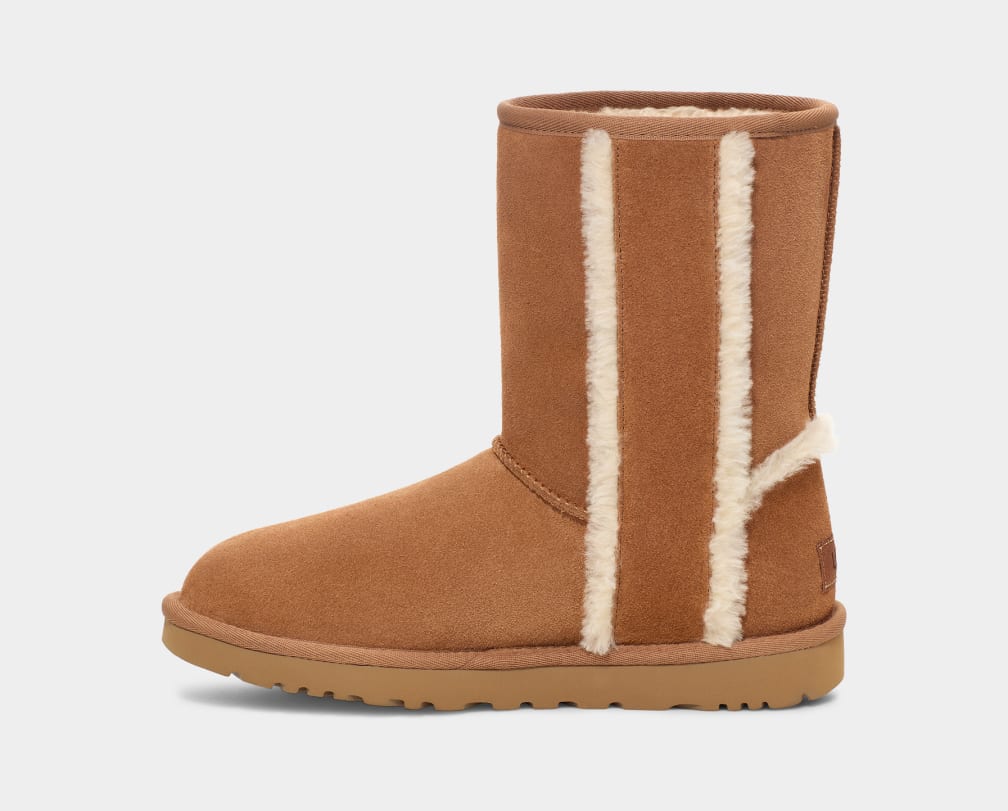 UGG Classic Short Shearling Logo Boot for Women UGG UK