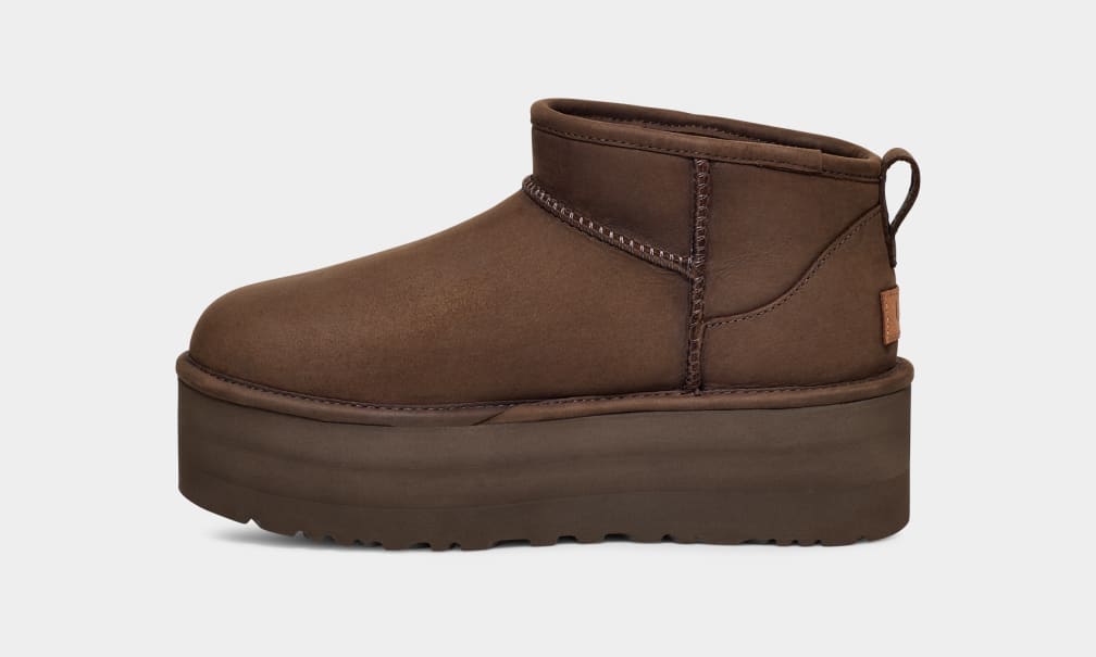 UGG Classic Ultra Mini Platform Leather for Women | UGG® UK