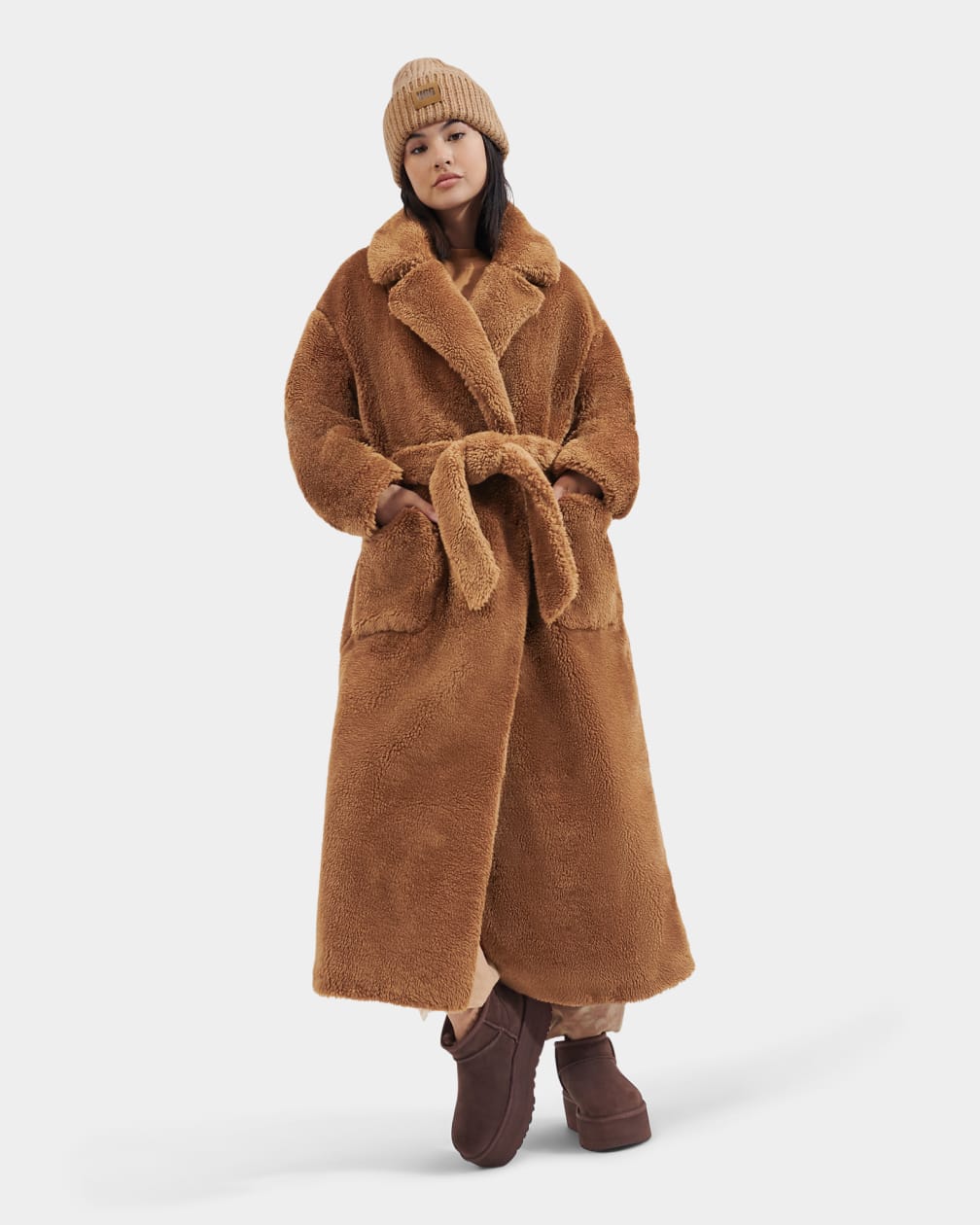Women's Alesandra Faux Fur Wrap Coat | UGG®