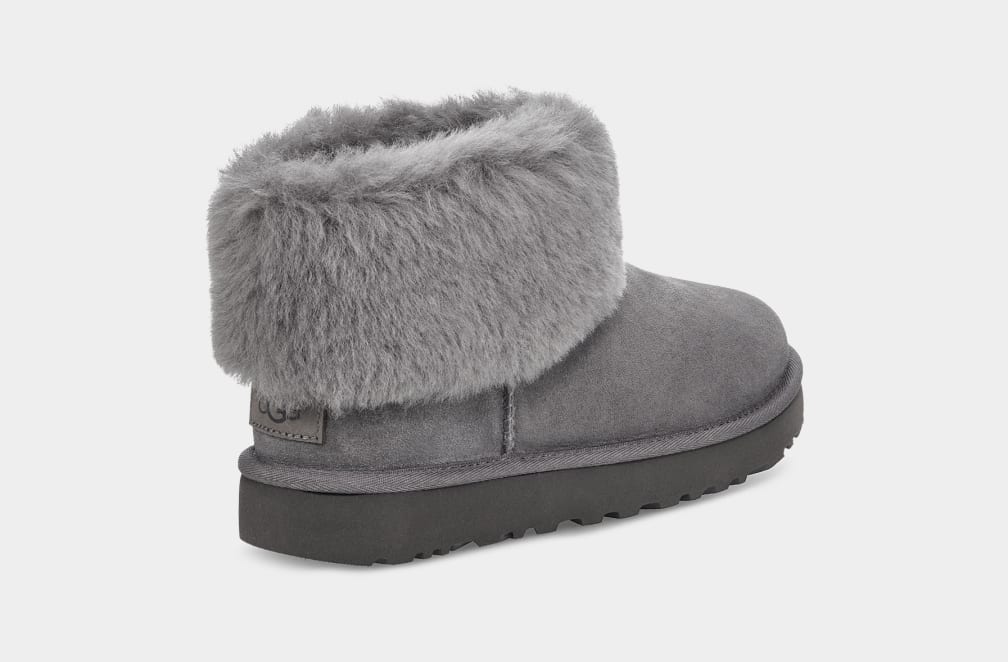 Classic mini top fluff ugg boots