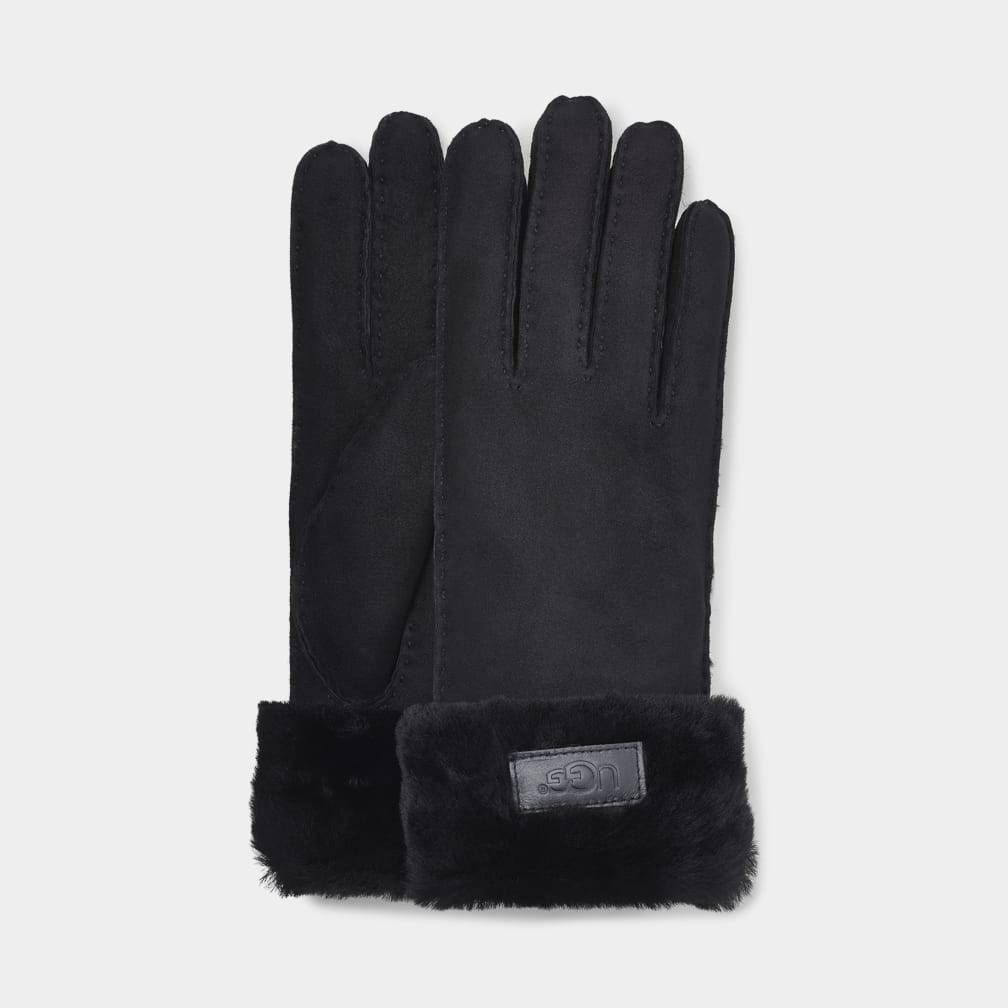 Black ugg top gloves