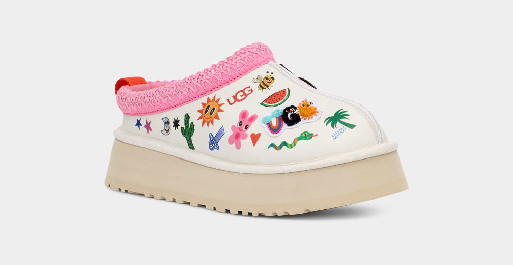 Pink and 2025 white uggs