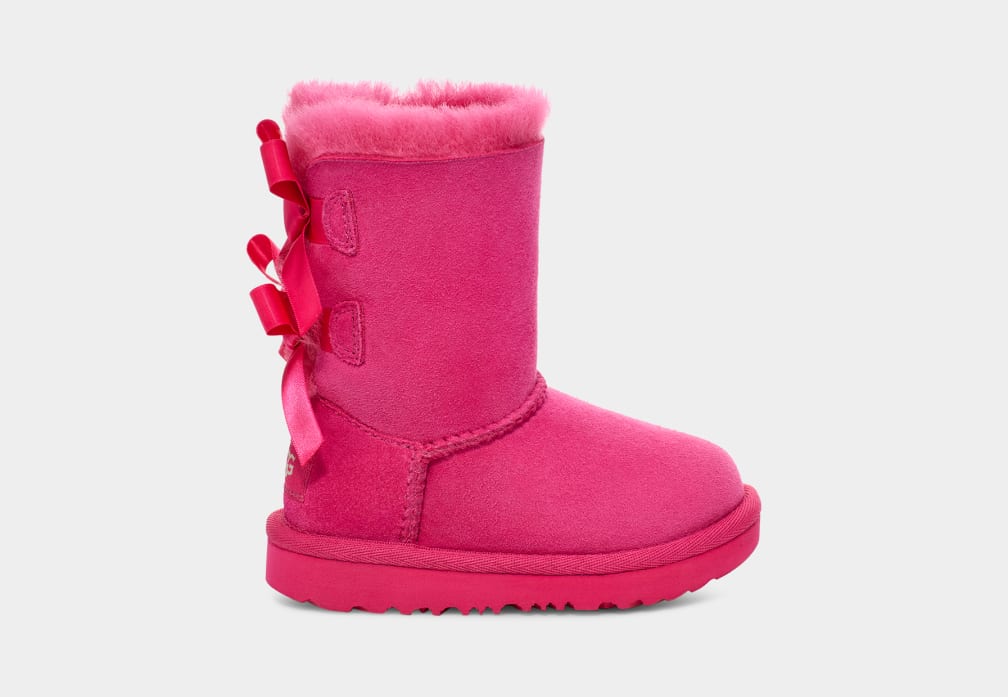 Fluffy ugg sales boots pink