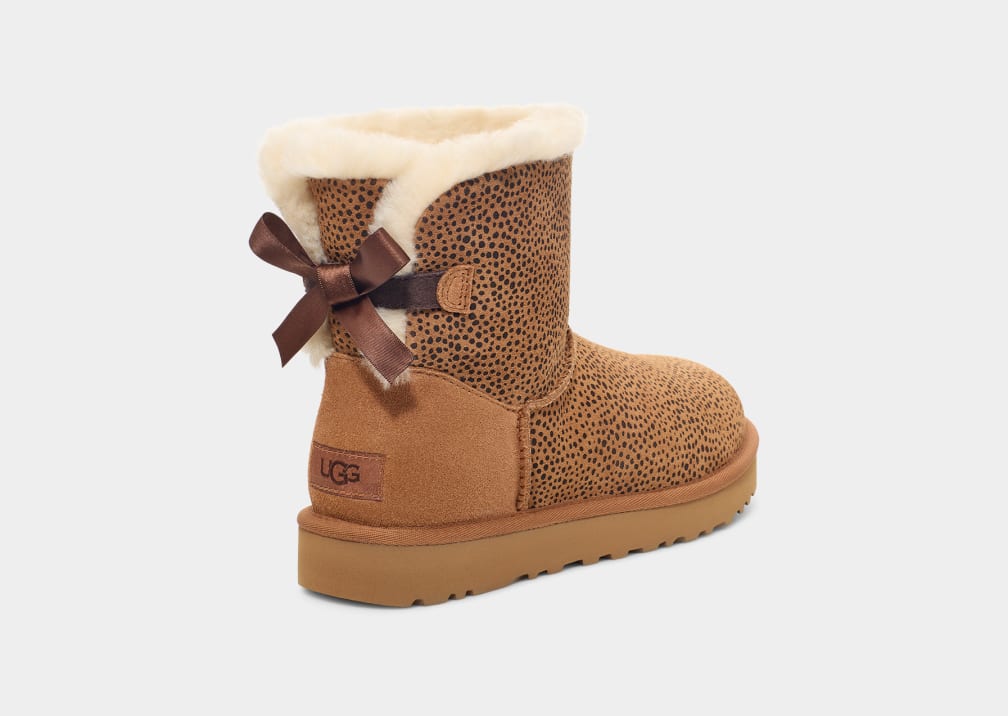 UGG Mini Bailey Bow Micro Cheetah Boot for Women UGG UK