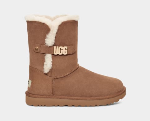 Ugg mini bailey sales fluff buckle boot