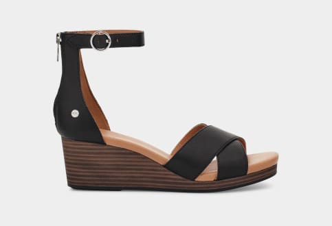 Susina tresa store leather wedge sandal