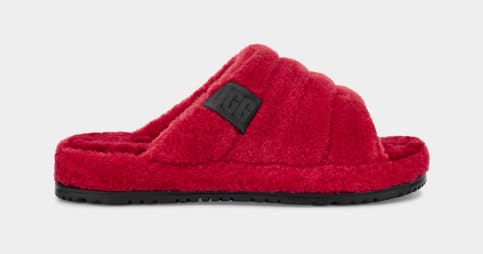 Red ugg slides new arrivals
