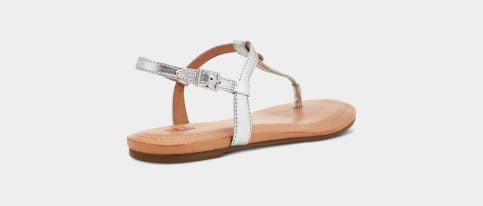 Ugg silver online flip flops