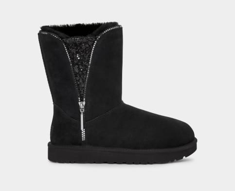 Ugg short online sparkle zip boot