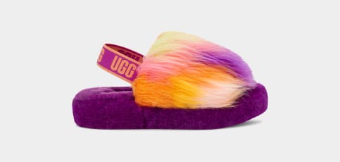 Ugg fluff hotsell yeah multicolor slides