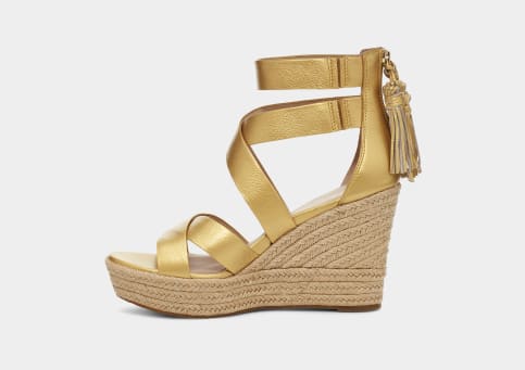 UGG Raquel Metallic Platform Wedge for Women UGG UK