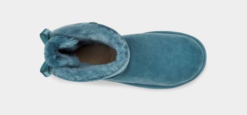 Teal uggs store with bows