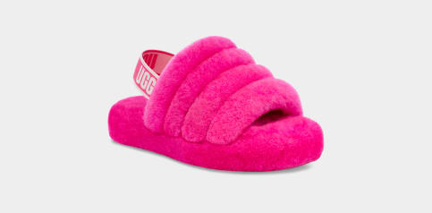 Red ugg on sale fluff yeah slide